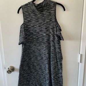 Cold Shoulder Aqua Dress